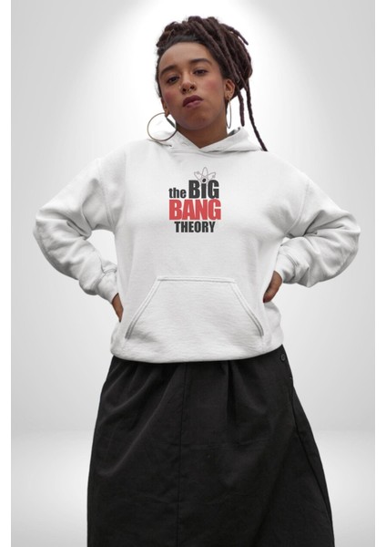The Big Bang Theory Kadın Erkek Beyaz Kapüşonlu Sweatshirt Hoodie indirimleri