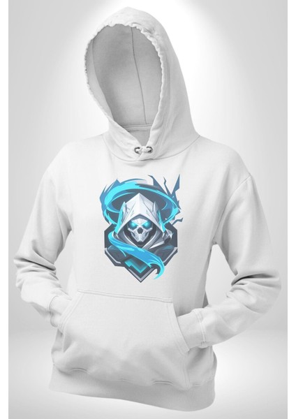 Buzların Efendisi Kurukafa Kadın Erkek Beyaz Kapüşonlu Sweatshirt Hoodie indirimleri