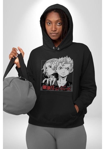 Tokyo Intikamcıları Anime Tokyo Revengers Kadın Erkek Siyah Kapüşonlu Sweatshirt Hoodie fırsatları
