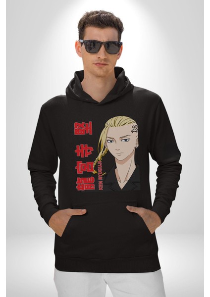 Ken Ryugujı Anime Tokyo Intikamcıları Kadın Erkek Siyah Kapüşonlu Sweatshirt Hoodie fırsatları