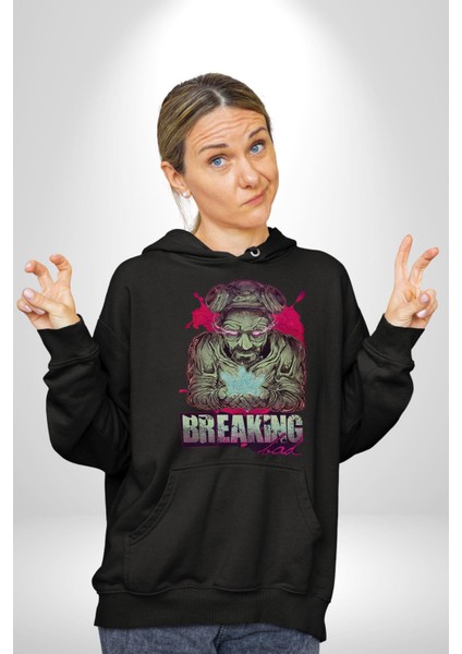 Breaking Bad Kadın Erkek Siyah Kapüşonlu Sweatshirt Hoodie indirimleri