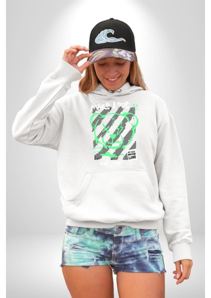 Savaşma Teddy Bear Kadın Erkek Beyaz Kapüşonlu Sweatshirt Hoodie modelleri