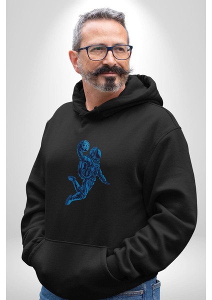 Basketbol Mars Uzay Smaçı Kadın Erkek Siyah Kapüşonlu Sweatshirt Hoodie modelleri