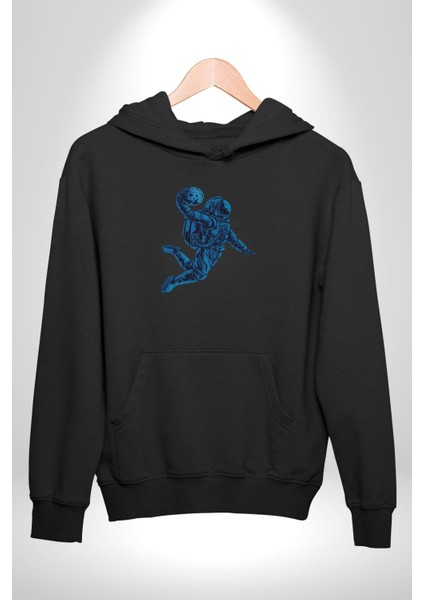 Basketbol Mars Uzay Smaçı Kadın Erkek Siyah Kapüşonlu Sweatshirt Hoodie indirimleri