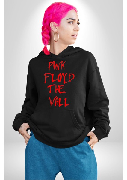 Pink Floyd The Wall Kadın Erkek Siyah Kapüşonlu Sweatshirt Hoodie fiyatları