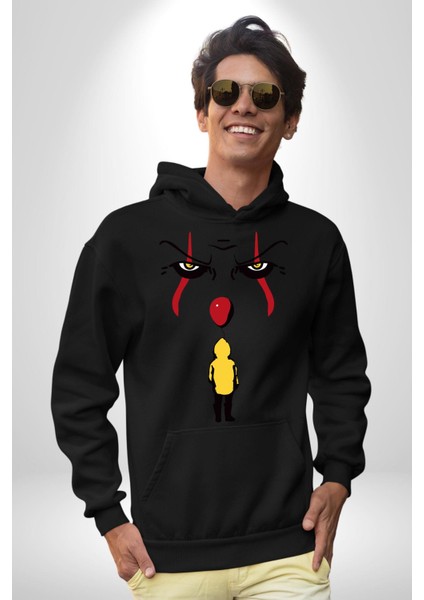 Pennywise Vs Georgie Korku Filmi Kadın Erkek Siyah Kapüşonlu Sweatshirt Hoodie fiyatları