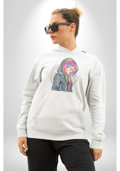 Metal Müzik Çeket Kadın Erkek Beyaz Kapüşonlu Sweatshirt Hoodie fiyatları