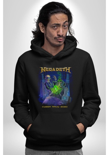 Megadeth Heavy Metal Kadın Erkek Siyah Kapüşonlu Sweatshirt Hoodie fırsatları