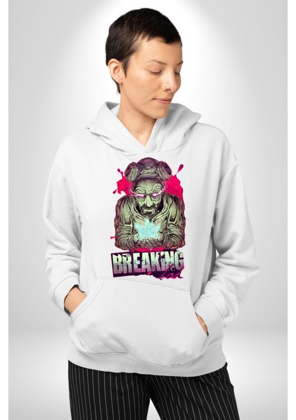 Breaking Bad Kadın Erkek Beyaz Kapüşonlu Sweatshirt Hoodie indirimleri
