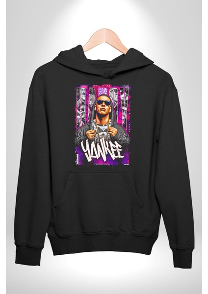 Daddy Yankee Müzik Star Kadın Erkek Siyah Kapüşonlu Sweatshirt Hoodie modelleri