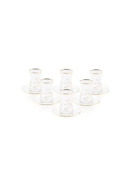 Sakura Cam 12 Parça Çay Seti 160 ml Şeffaf fiyatları