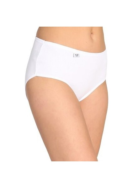 Kadın Beyaz 10'lu Paket Likralı Bato Külot ELF568T0924CCM10