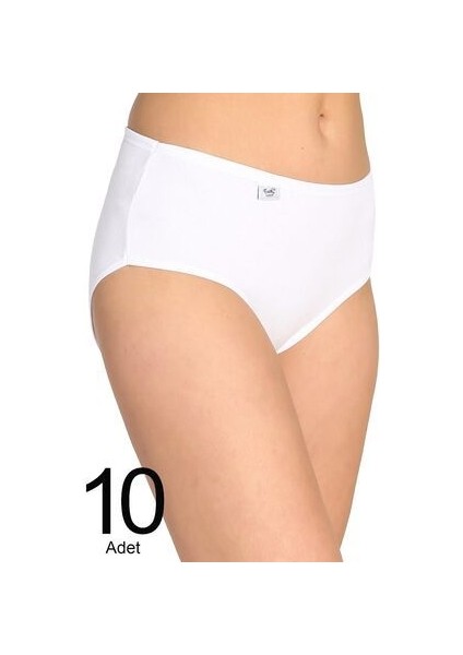 Kadın Beyaz 10'lu Paket Likralı Bato Külot ELF568T0924CCM10 fiyatları