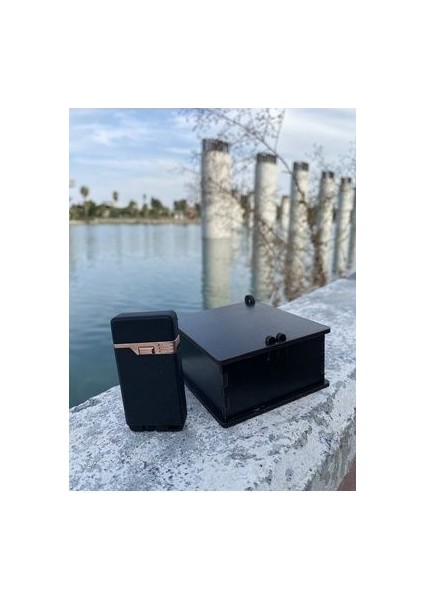 Kişiye Özel Isimli Çift Alevli Ayarlanabilir Çakmak & Özel Ahşap Kutusunda modelleri