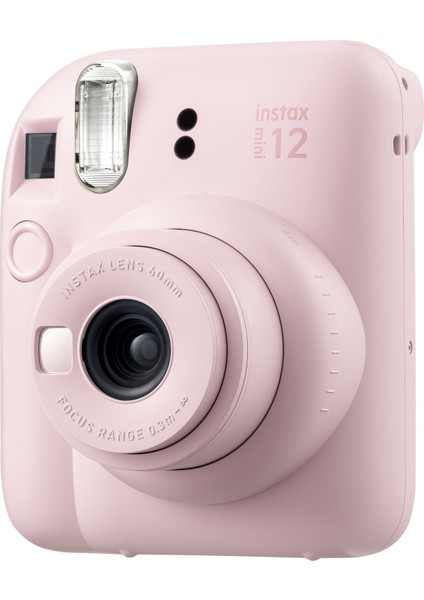 Mini 12 Pembe Fotoğraf Makinesi 10'lu Film Şeffaf Kılıf