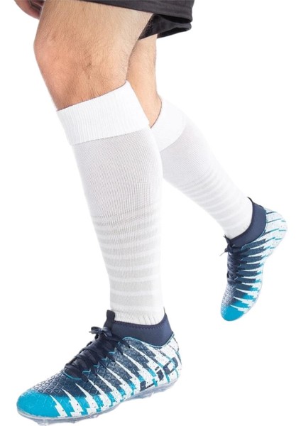 Çoraplı Bilekli Boğazlı Krampon Futbol Ayakkabısı TURKUAZ - LACİVERT