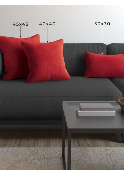Soft Series Saltanat Kırmızısı Kırlent, Yastık Kılıfı fiyatları