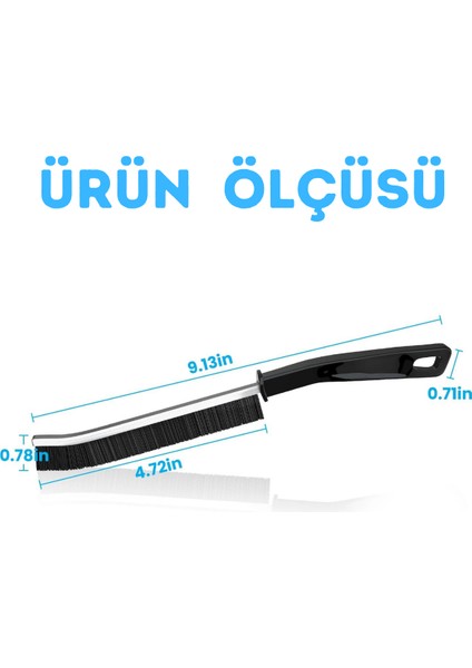 Çok Amaçlı Ince Temizlik Fırçası Derz Arası Banyo Mutfak Lavabo Detay Temizleme Fırçası 2 Adet indirimleri