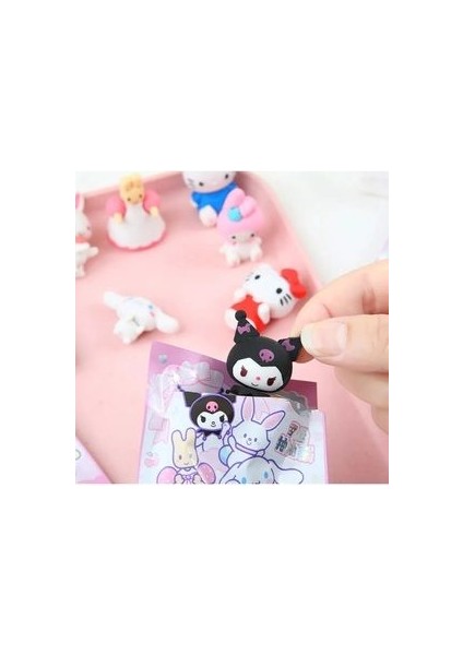 Sürpriz Kawaii Sanrio Silgi Figür Oyuncakları Hello Kitty - Kuromi - My Melody - 4 cm - ( 2 Adet ) indirimleri