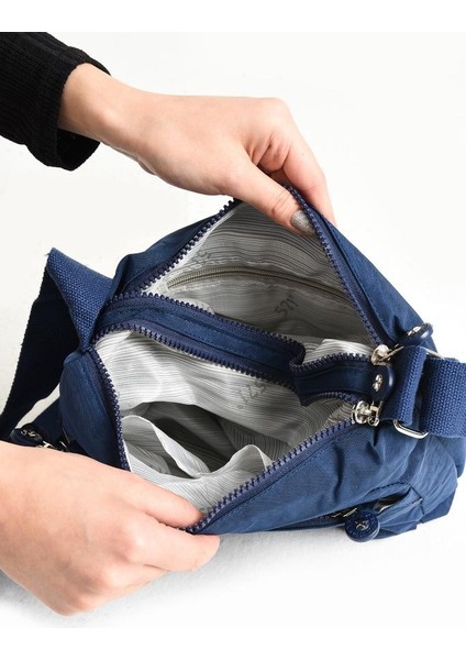 Klinkır Omuz Çantası Mini Cüzdanlı Çapraz Askılı Postacı Çanta Su Itici Kumaş 27*17 cm Hafif indirimleri