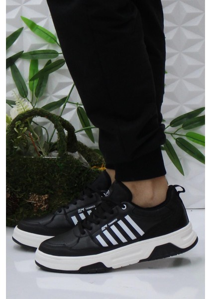 242 2060 Siyah Beyaz Rahat Orijinal Ürün Erkek Spor Ayakkabı modelleri