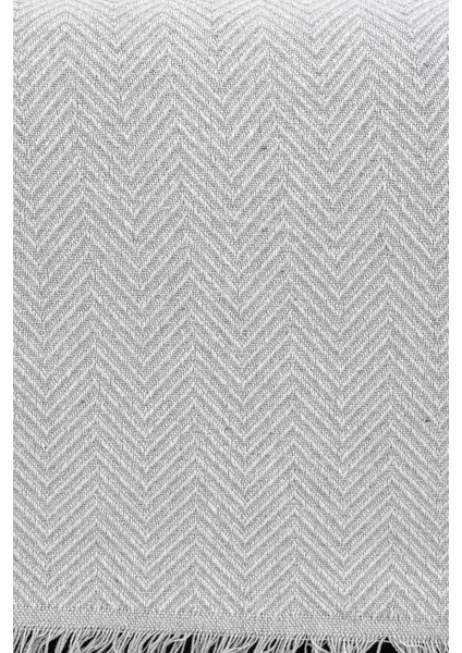 Yumuşak pamuklu gri koltuk örtüsü, şık ve konforlu ev dekoru sağlar. 170x200 cm.