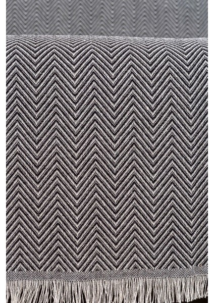 Yumuşak dokuma koltuk örtüsü, siyah, rahat ve şık tasarım, 170x200 cm