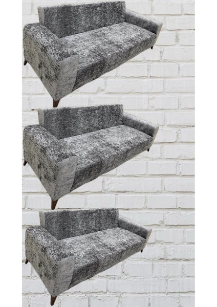 Kadife Giydirme Koltuk Örtüsü, şık ve rahat, 180x220 cm, gri renk, kolay kullanım