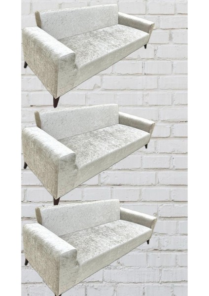 Parlak krem renkli kadife koltuk örtüsü, şık ve koruyucu, 180x220 ölçü
