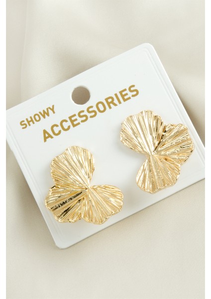 Yaprak Yeni Sezon Metal Küpe