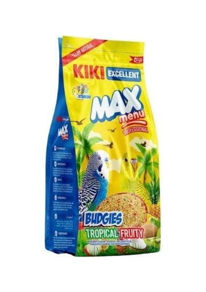 Max Menü Tropikal Meyveli Muhabbet Kuşu Yemi 500 gr fiyatları
