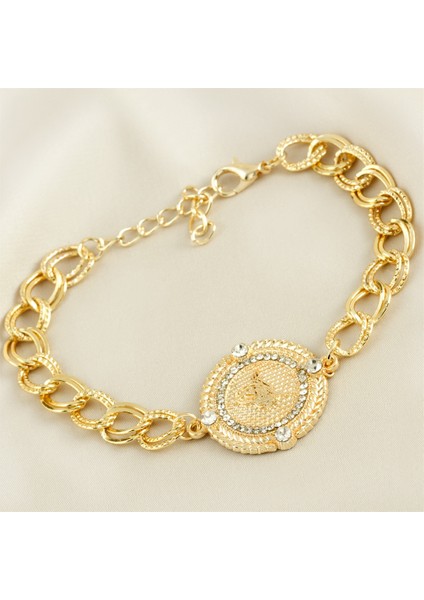 Osmanlı Tuğralı Taşlı Bileklik