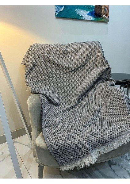 170x210 cm Füme Renkli Şık ve Rahat Koltuk Örtüsü