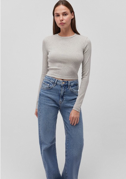 2li Uzun Kollu Crop Basic Tişört 1613021-88467 modelleri