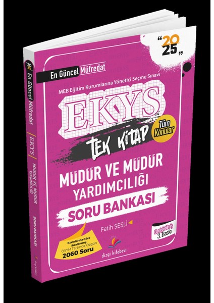 2025 Meb Ekys Müdür ve Müdür Yardımcılığı Soru Bankası