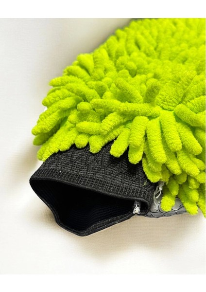 Alman Teknolojisi Mikrofiber Çift Taraflı Oto Yıkama Eldiveni