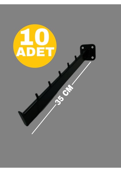 Duvara Monte Askılık Eğik, Elbise Askılığı, Baston