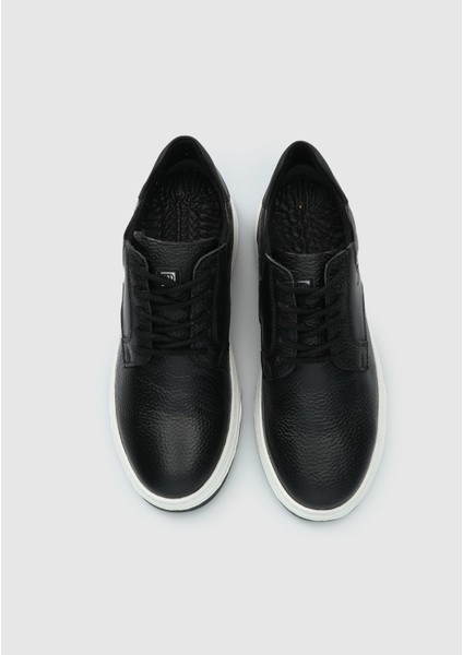 Siyah Deri Erkek Sneaker indirimleri