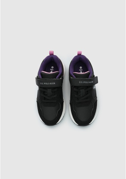 Siyah Deri Kız Çocuk Sneaker indirimleri