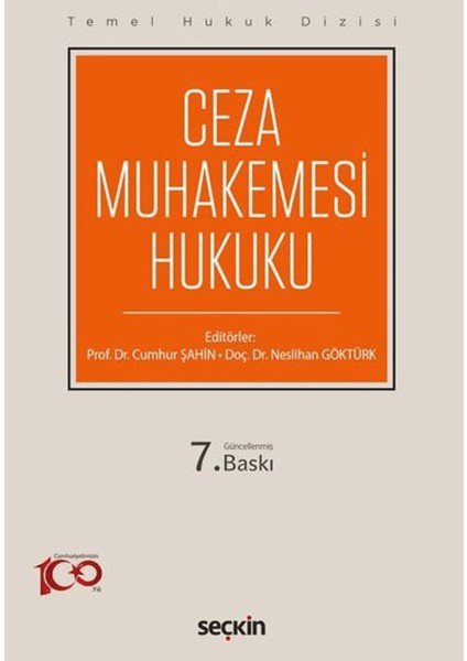 Ceza Muhakemesi Hukuku (THD) - Cumhur Şahin