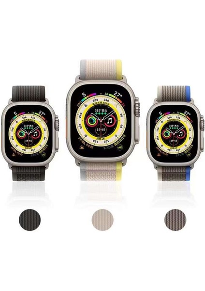 Apple Watch 10 Uyumlu Örgü Dokulu Hafif Esnek Kolay Kullanımlı Nano Kumaş Akıllı Saat Kordon fiyatları