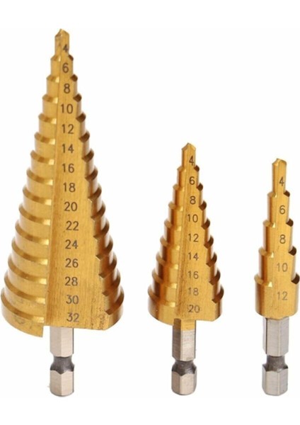 Kademeli Matkap 3 Lü Set