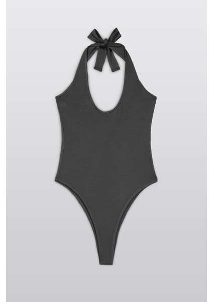 Boyundan Bağlamalı Thong Bodysuit