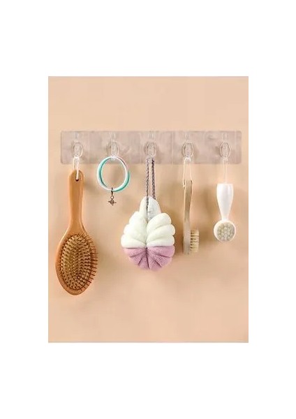 HOME (2 Adet) Baysa 5'li Askı Şeffaf Kendinden Yapışkanlı modelleri