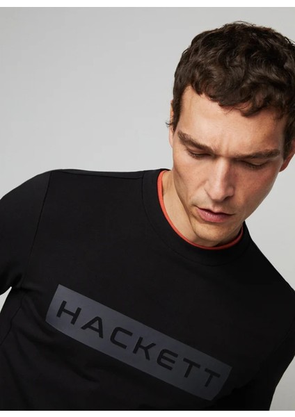 Bisiklet Yaka Siyah Erkek Sweatshırt HM581166