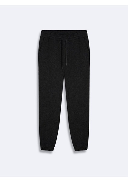 Düz Jogger Antrasit Eşofman