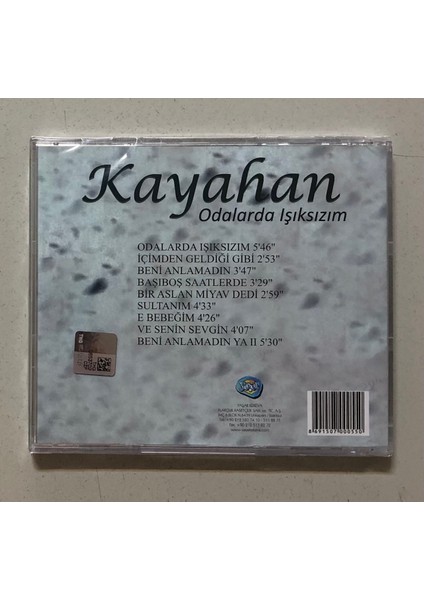 Kayahan Odalarda Işıksızım CD (Jelatininde Sıfır Orjnal Cd)