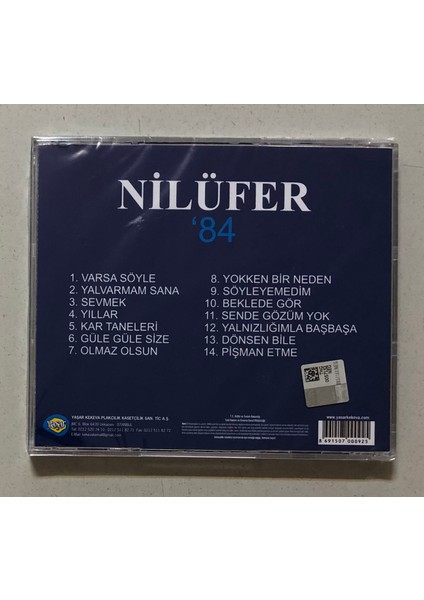 Nilüfer 84 CD (Jelatininde Sıfır Cd)