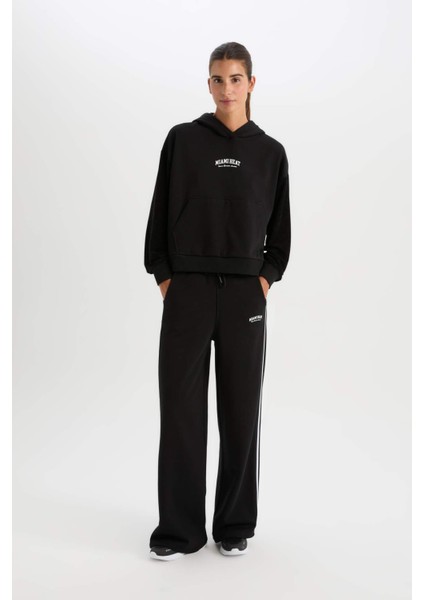 Kalın Eşofman Altı Wide Leg Geniş Paça NBA Miami Heat Cepli Standart Boy D2360AX24AU