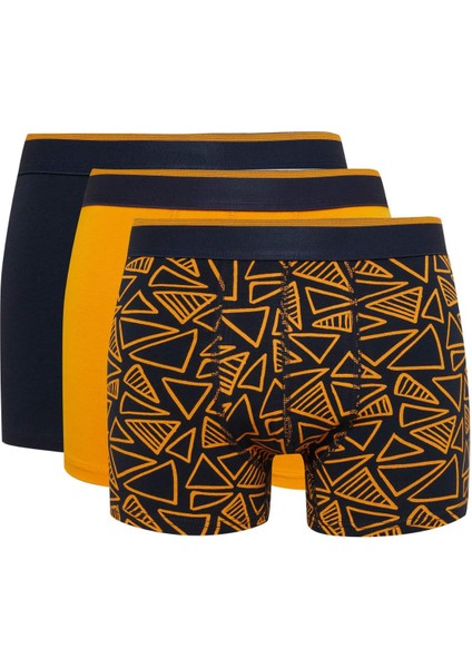 Regular Fit Baskılı 3'lü Boxer T4929AZ24AU